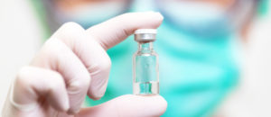 Virus warning, doctor recommending vaccine, disease prevention.
